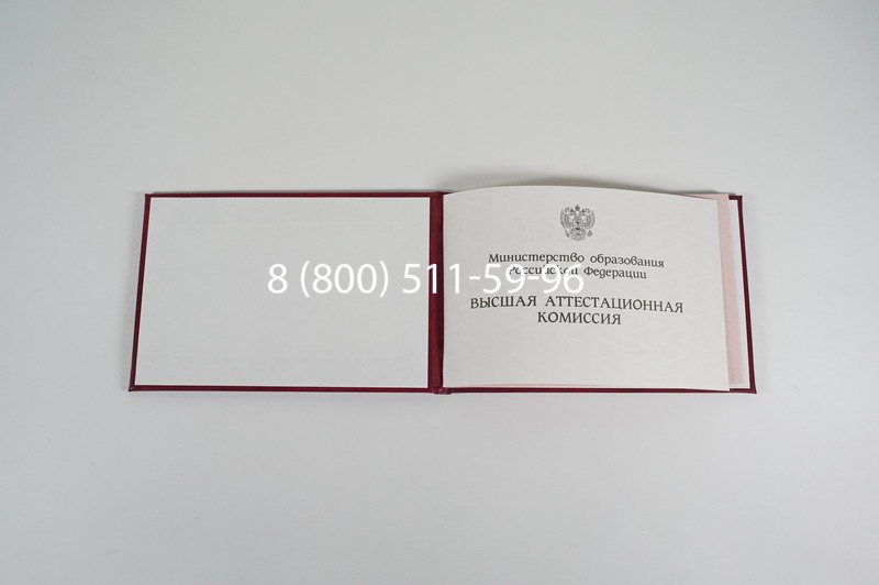 Диплом доктора наук 1995-2006 года в Владикавказе