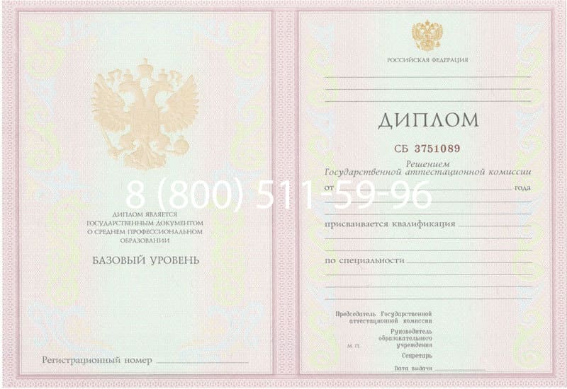 Купить Диплом о среднем образовании 2003-2006 годов в Владикавказе