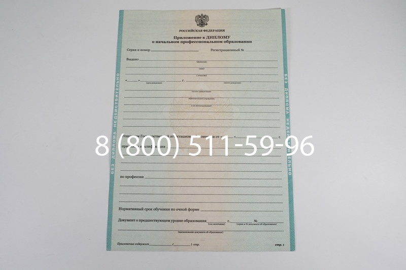 Диплом ПТУ 2014-2024 года в Владикавказе